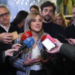 La candidata a la Portavocía Política de Ciudadanos en las primarias ante la VI Asamblea General, Patricia Guasp, y el candidato a la Secretaría General del partido, Adrián Vázquez