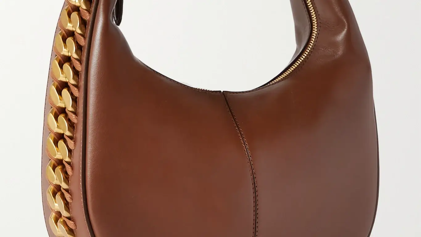 Bolso al hombro Frayme Zipit pequeño de piel vegetariana, de Stella McCartney