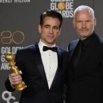 Colin Farrell, ganador del premio a Mejor Actor y Martin McDonagh, ganador de los galardones al Mejor Guion y a la Mejor Película en Comedia - (Photo by Chris Pizzello/Invision/AP)