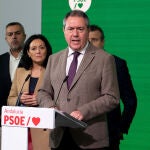 El secretario general del PSOE Juan Espadas