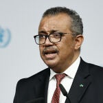 Tedros Adhanom, director de la OMS, en la ceremonia de apertura del "World Health Summit", el pasado 14 de noviembre.