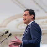El presidente de la Junta de Andalucía, Juanma Moreno