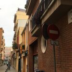 La céntrica calle del Perill en el distrito de Gràcia
