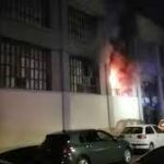 La nave incendiada