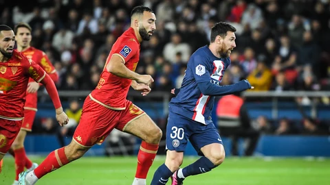 Messi, durante un partido