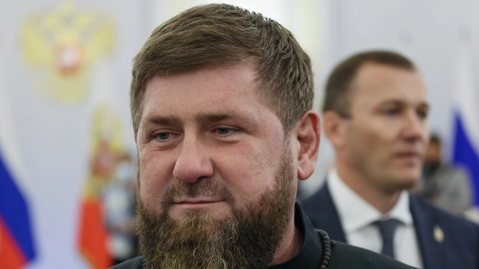 El líder checheno, Ramzan Kadirov, asiste a la ceremonia para firmar los tratados de anexión de cuatro regiones de Ucrania en Moscú