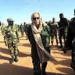 El líder del Frente Polisario, Brahim Ghali, en el campo de refugiados de Dakhla, en Argelia, el pasado 13 de enero