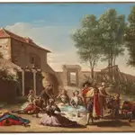 «Merienda en el Campo», óleo sobre lienzo de Francisco Bayeu y Subías