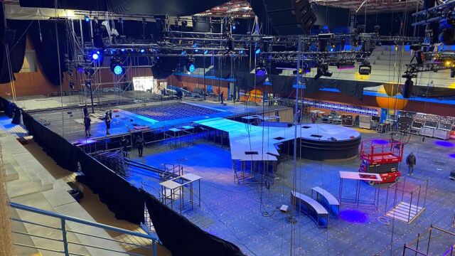 Progreso del escenario del Benidorm Fest