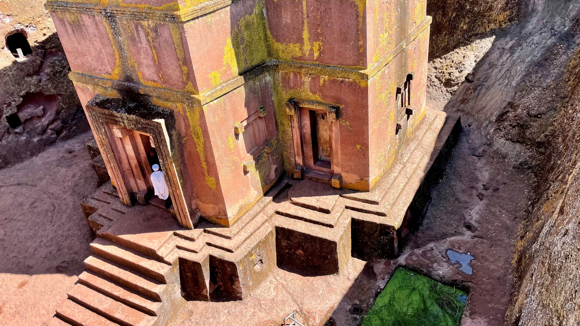 La Iglesia de San Jorge es el templo más conocido de Lalibela.