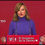 Pilar Alegría dice que el PP "parece una jaula de grillos"