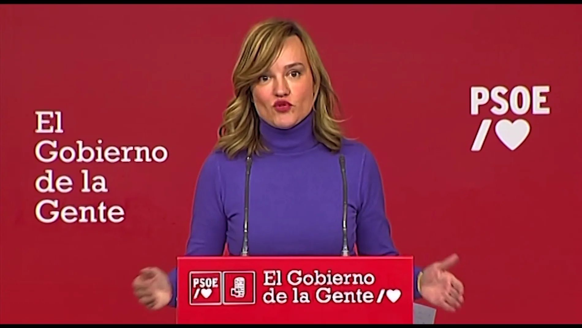 Pilar Alegría dice que el PP "parece una jaula de grillos"