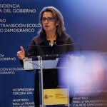 La vicepresidenta del Gobierno y ministra para la Transición Ecológica y el Reto Demográfico, Teresa Ribera