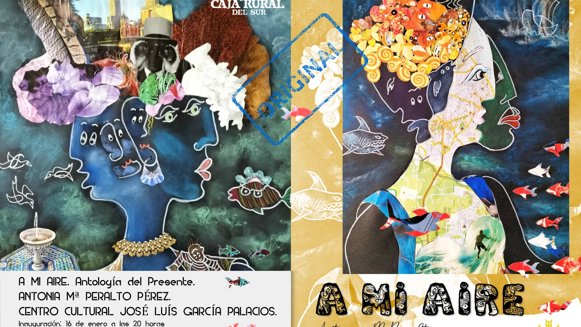 Cartel anunciador de la muestra de Antonia María Peralto