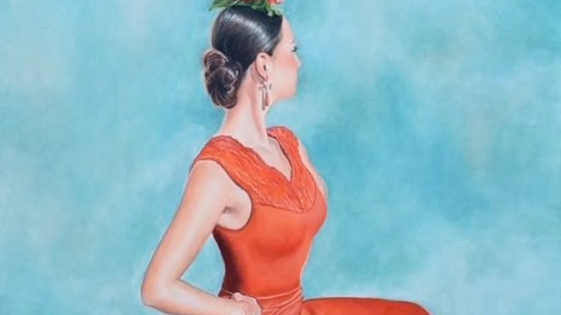 Cartel de la Cumbre Flamenca de Murcia, pintado por Perla Fuertes