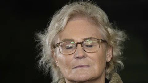 La ex ministra de Defensa alemana Christine Lambrecht el pasado 12 de enero