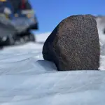 El meteorito encontrado, de 7,6 kilos