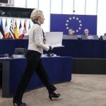 La presidenta de la Comisión Europea el pasado miércoles