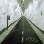 Imagen del túnel de Morlans en San Sebastián, que aprovechó una antigua infraestructura ferroviaria