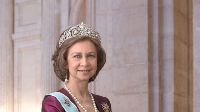 La Reina Sofía con La Peregrina II