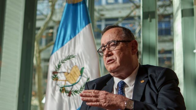 El presidente de Guatemala, Alejandro Giammattei