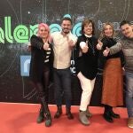 La presidenta de la Diputación de Palencia, Ángeles Armisén, con los cuatro influencers que recorrerán la provincia para promocionarla en sus redes sociales