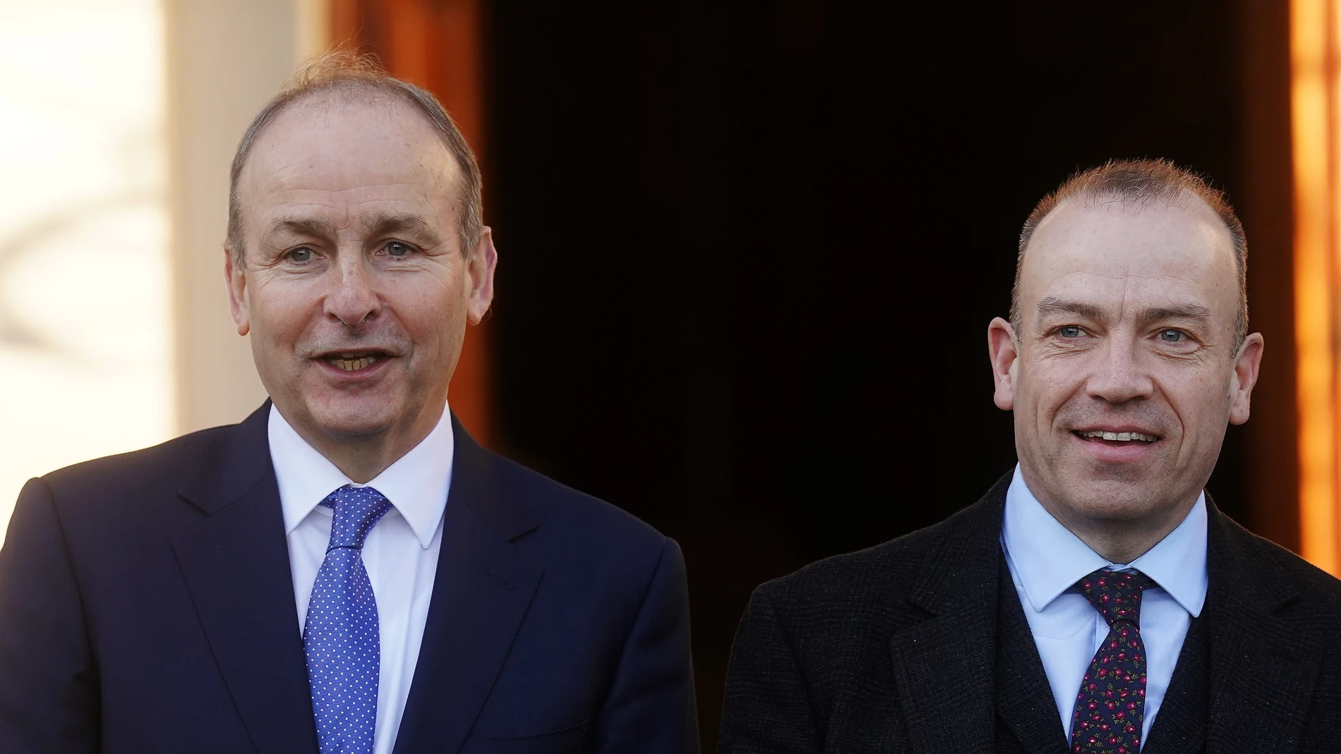 Chris Heaton-Harris, ministro para Irlanda del Norte, se reúne en Dublín con el ministro irlandés de Exteriores, Micheal Martin