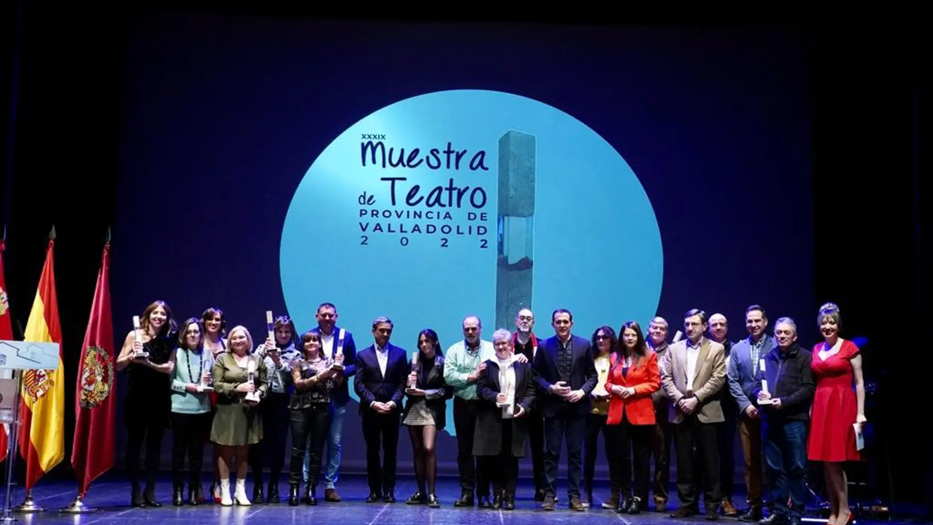 Entrega de los Premios de Teatro de la Diputación de Valladolid presididos por Conrado Íscar