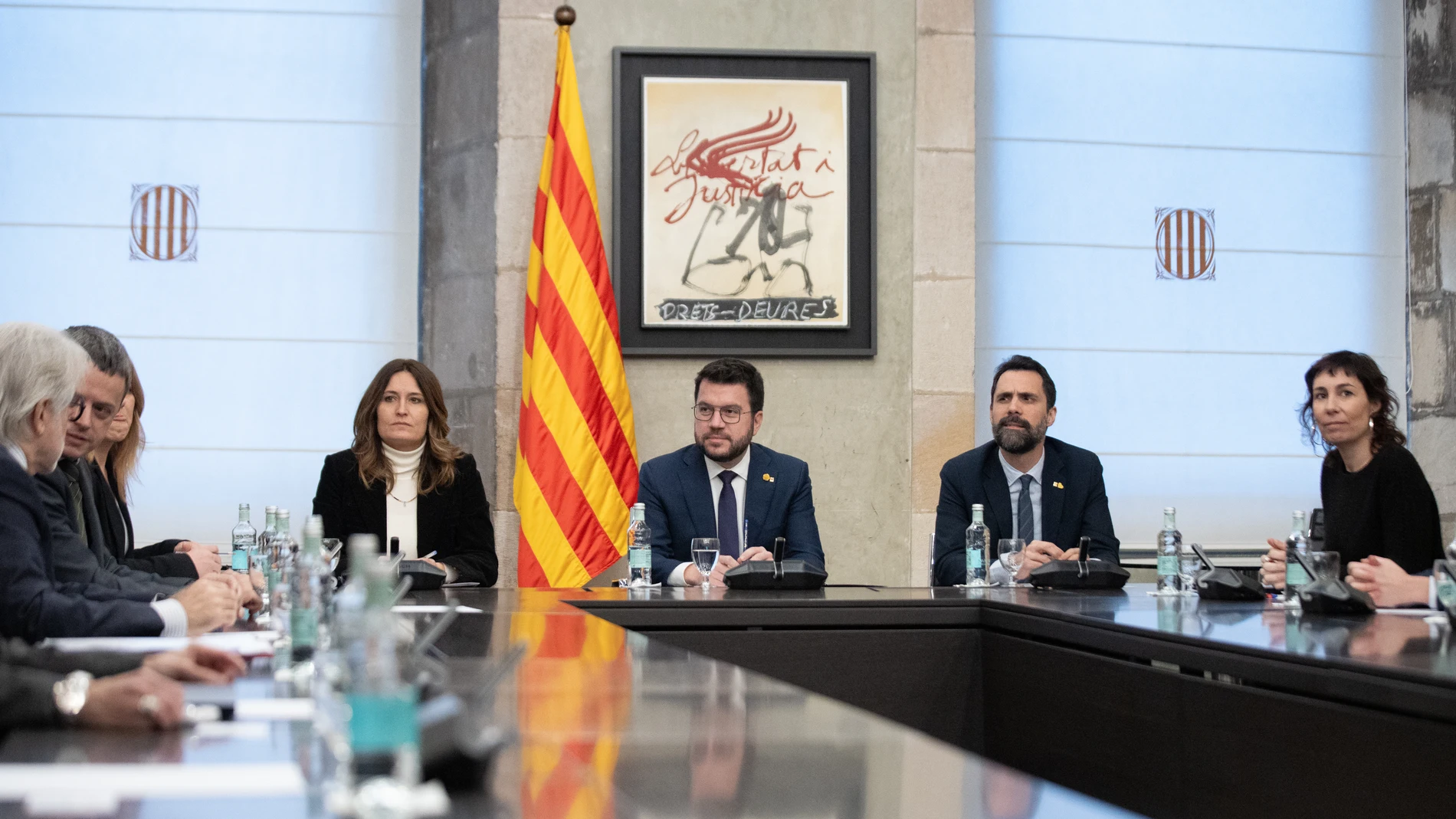 Aragonès se reúne con el Consejo del Diálogo Social