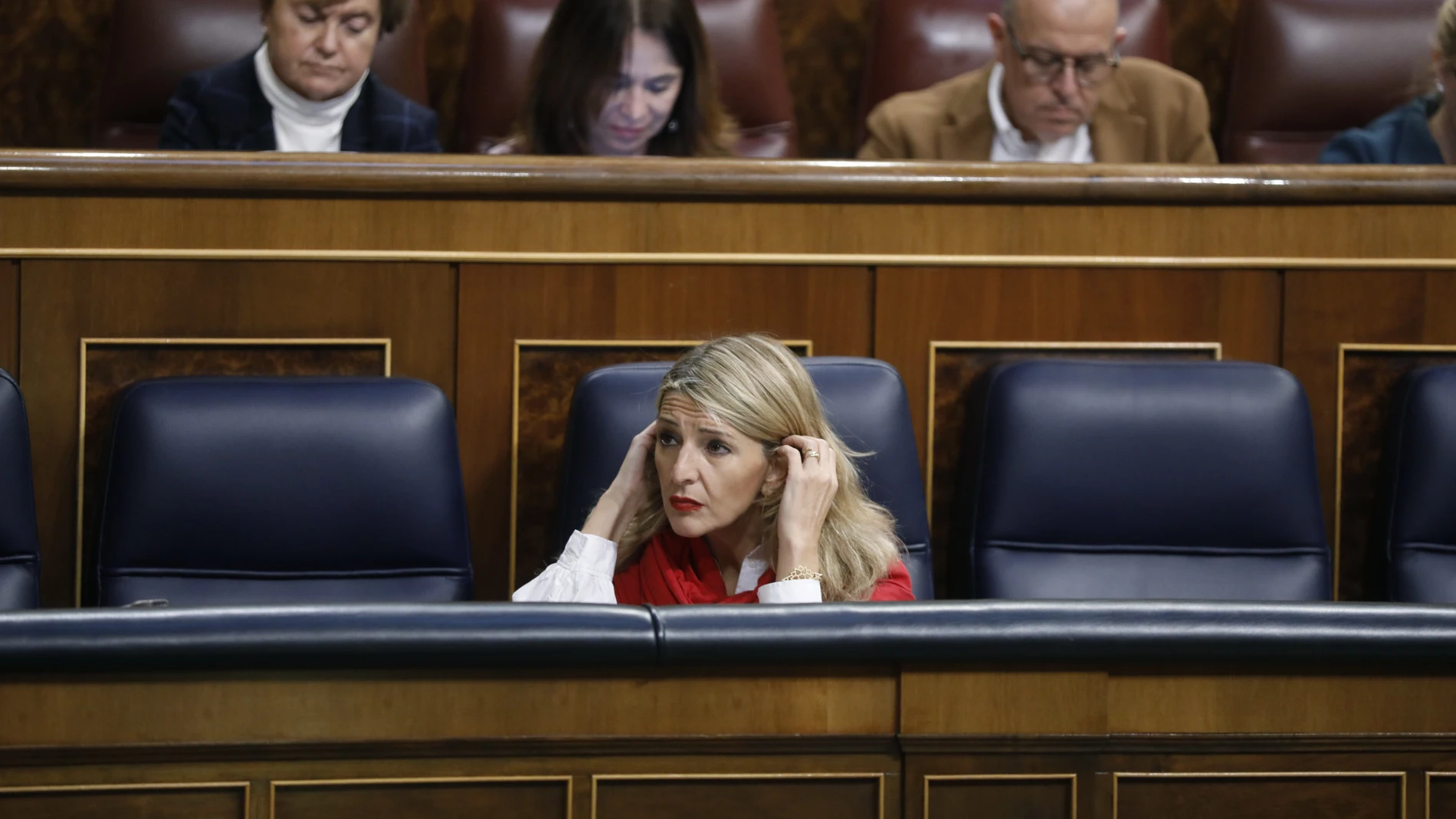 Yolanda Díaz, en el Pleno en el Congreso de los Diputados