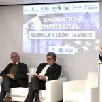 El consejero de Presidencia Jesús Julio Carnero, participa en el encuentro empresarial Castilla y León -Madrid, en presencia de Santiago Aparicio