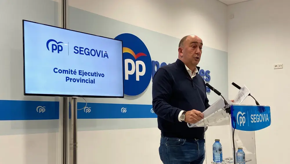 El secretario provincial del PP de Segovia, Miguel Ángel de Vicente