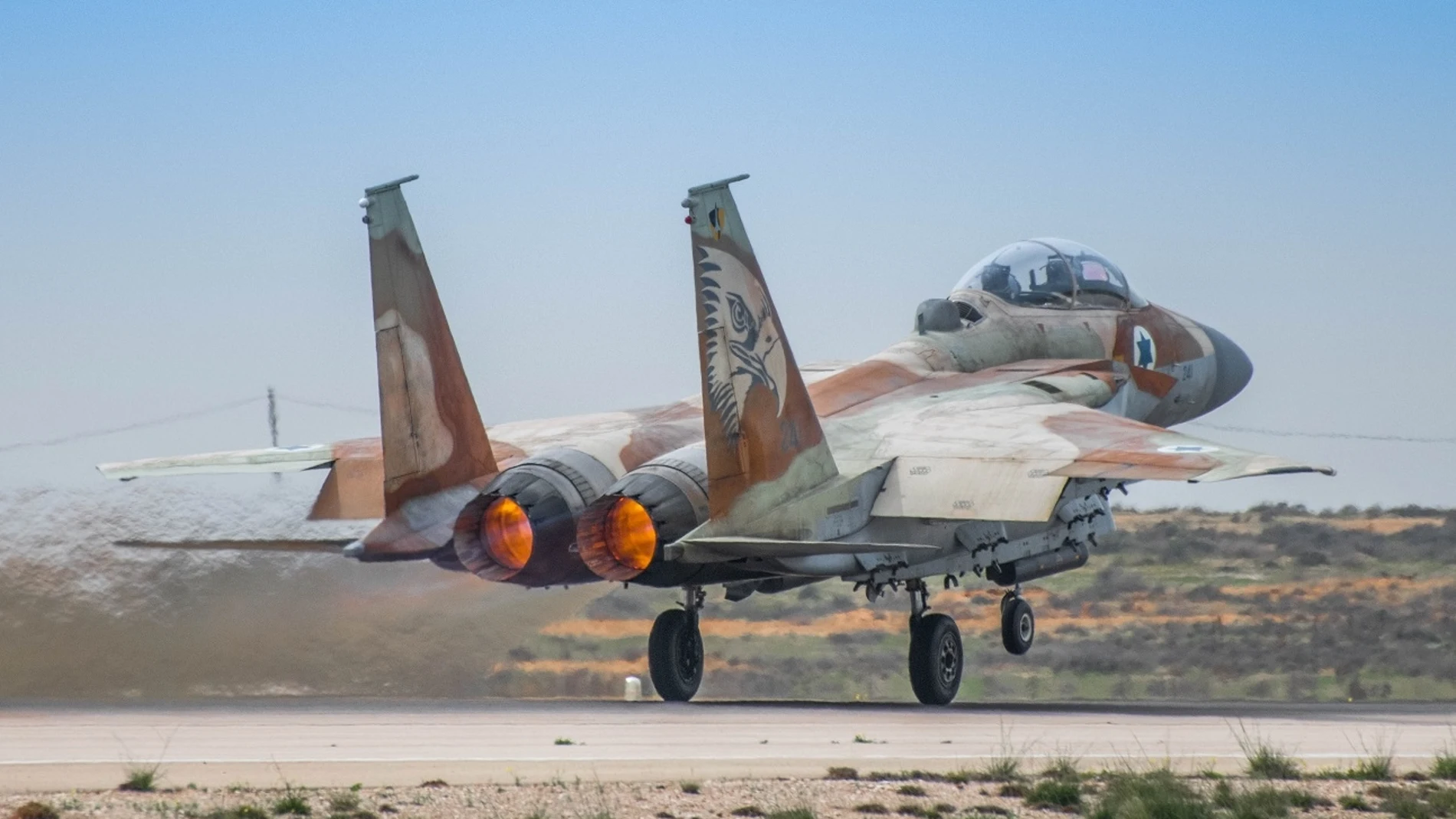 Un F-15 de la IAF, la Fuerza Aérea israelí