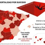 Tasa de mortalidad por suicidio en España en 2021