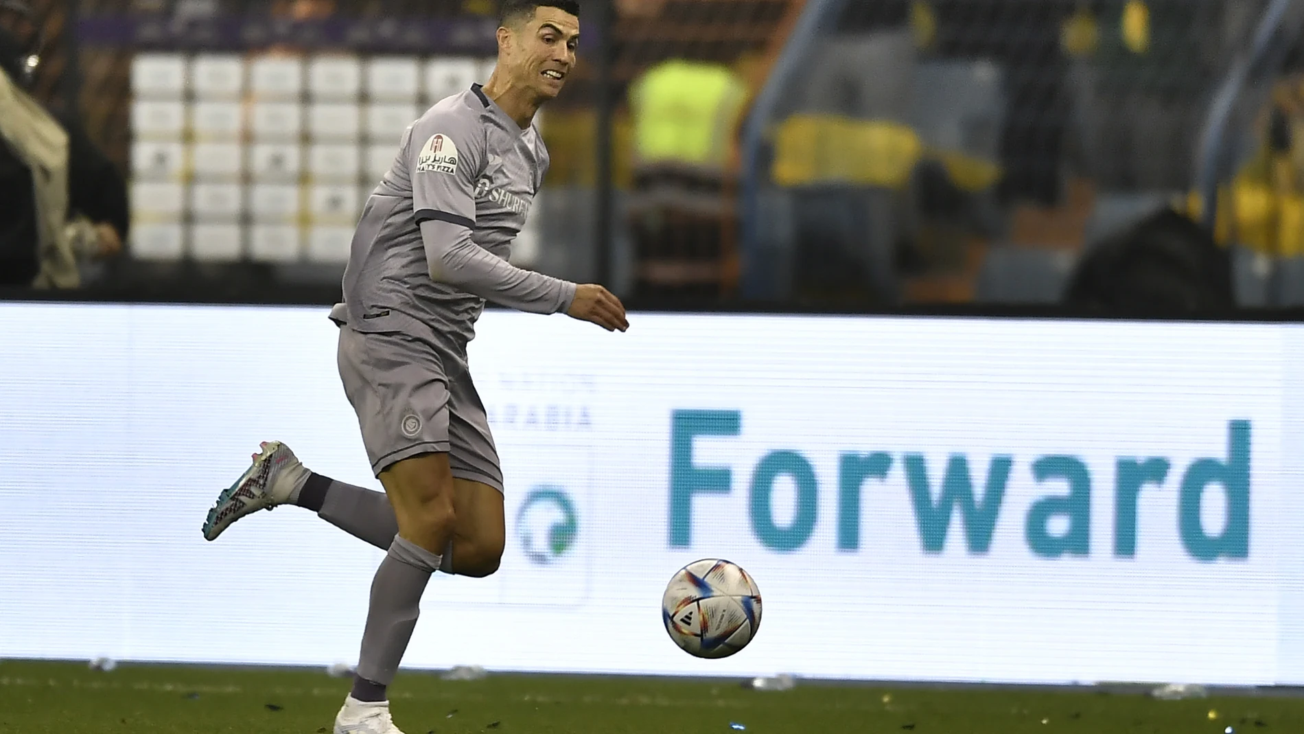 Cristiano Ronaldo, durante uno de los partidos con el Al Nassr, con el que logró su primer gol
