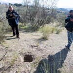Lugar donde se encontró el cuerpo del bebé