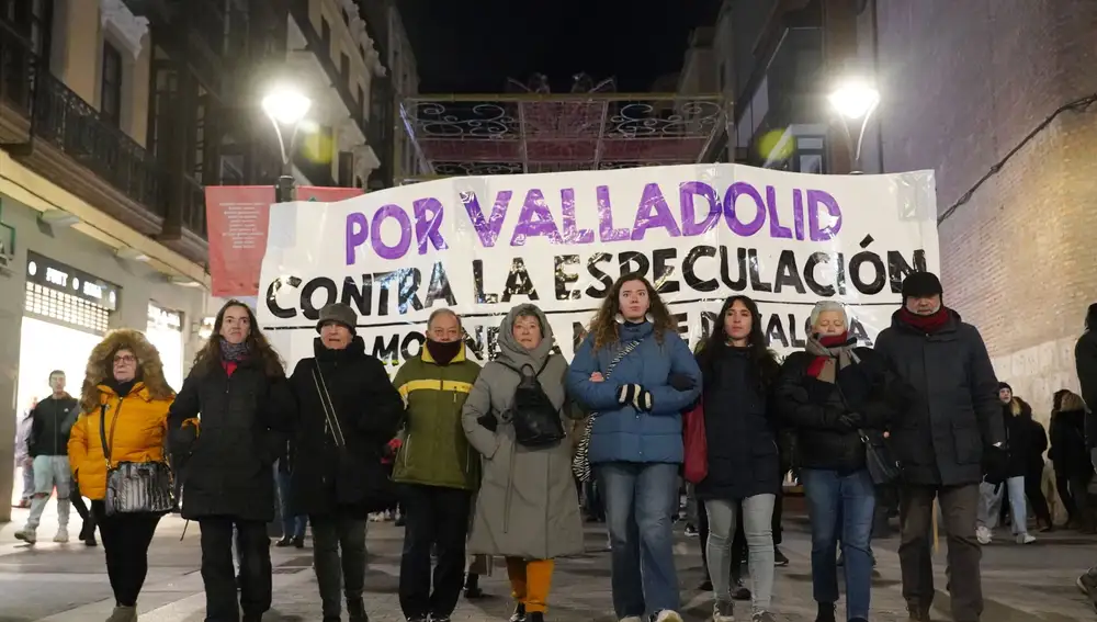 Manifestación contra el desalojo del centro social La Molinera