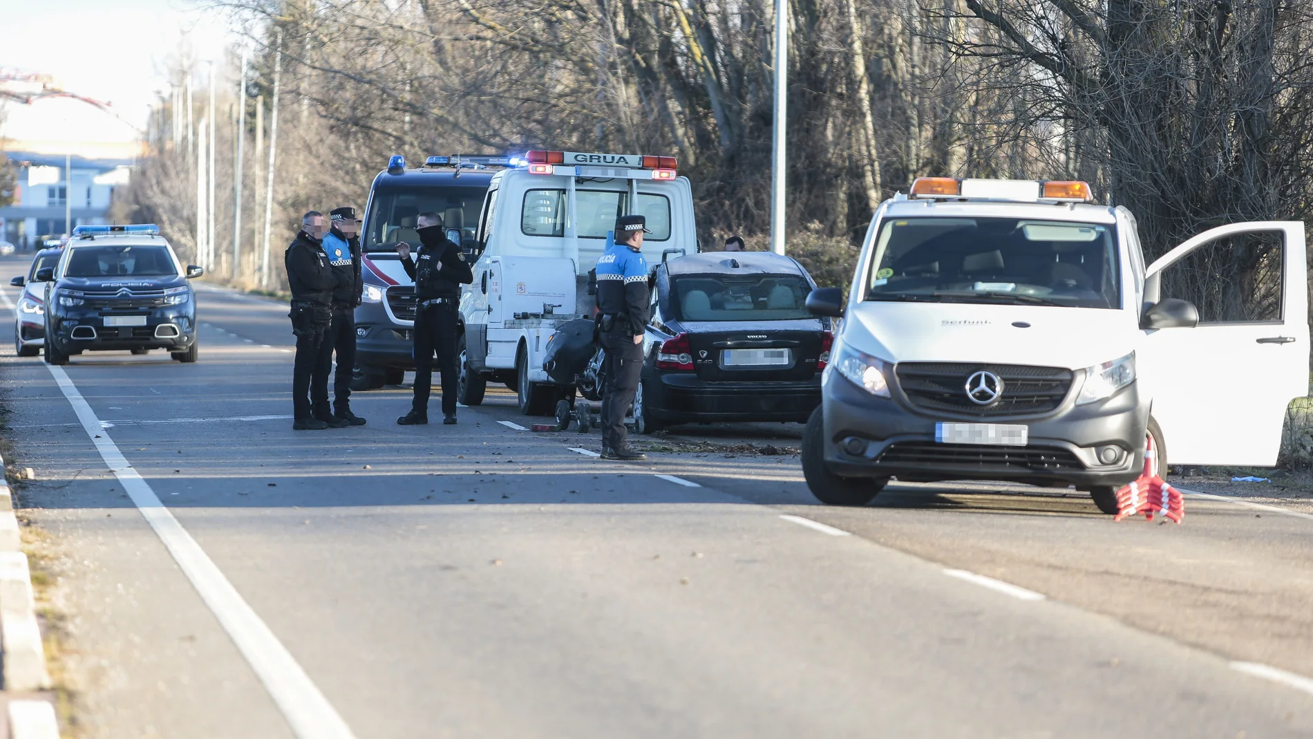 Un fallecido en un accidente de tráfico en la carretera de Vilecha de la capital leonesa