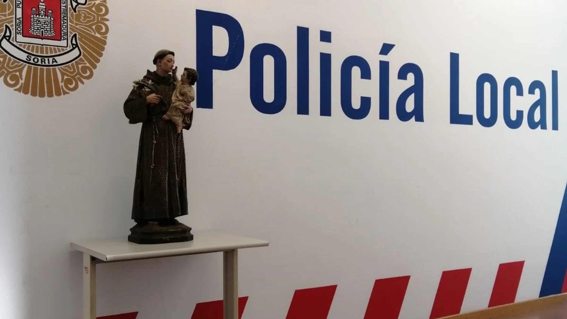 La colaboración ciudadana permite a la Policía Local de Soria recuperar la talla desaparecida de San AntonioAYUNTAMIENTO DE SORIA28/01/2023