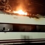 Tren siniestrado en Córdoba