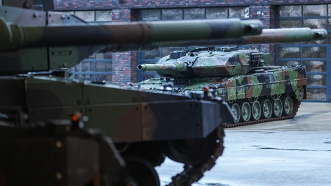 Un carro de combate Leopard