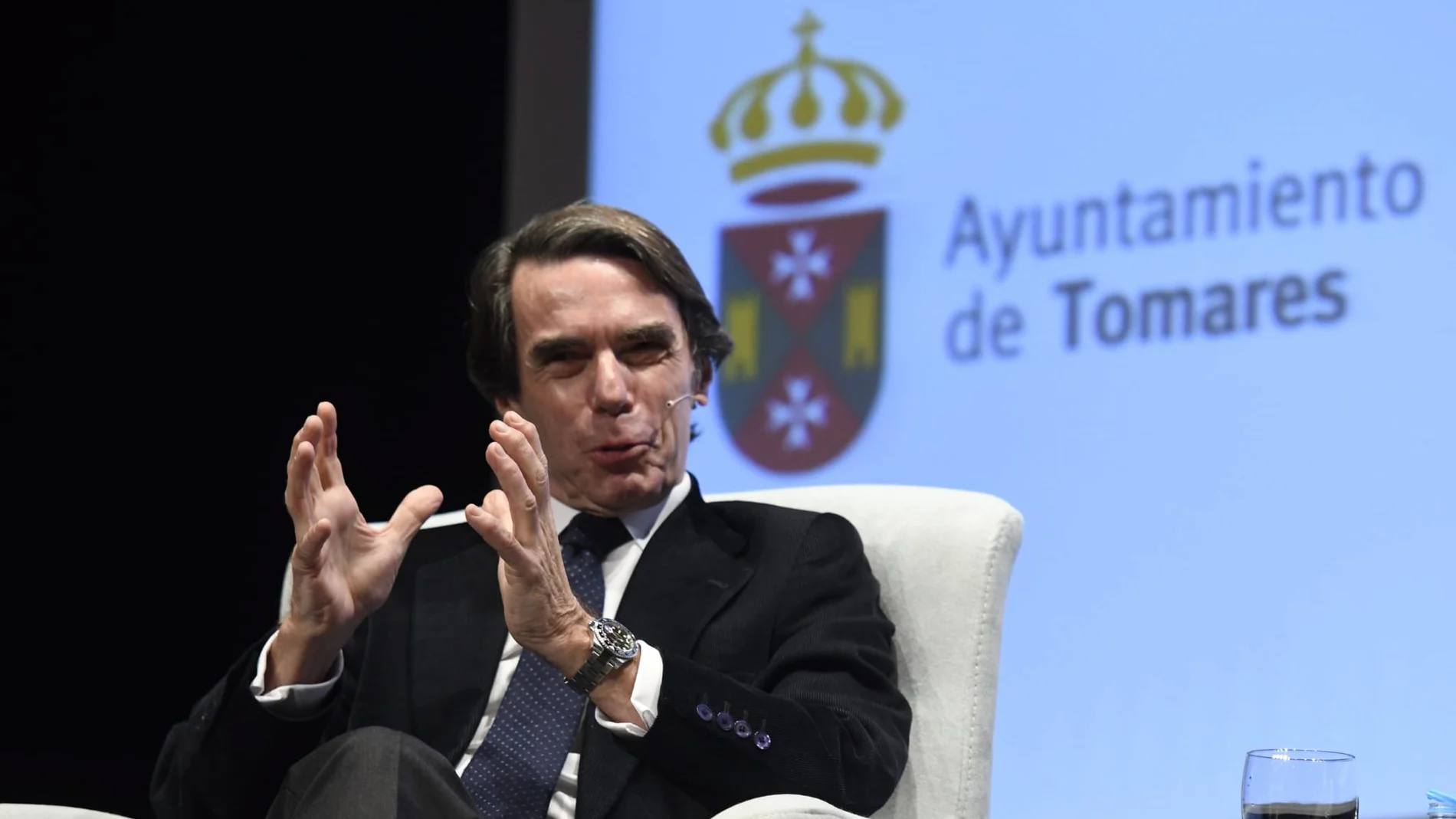José María Aznar, ex presidente del Gobierno, en Tomares