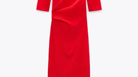 VESTIDO DRAPEADO LATERAL