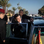 El presidente del Gobierno, Pedro Sánchez, durante su viaje oficial en Rabat