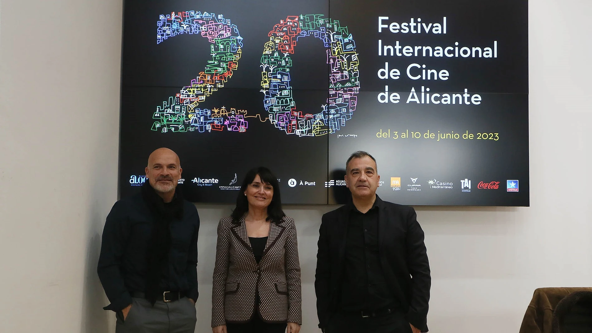 Imagen de la presentación esta mañana de la 20 edición del Festival de Cine de Alicante