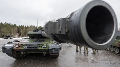 Un carro de combate Leopard 2 del ejército alemán