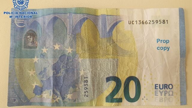 Detectada en la provincia la circulación de billetes falsos de 20 y 10 euros