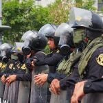 Policía de Perú durante las protestas contra el Gobierno de Dina Boluarte.03/02/2023