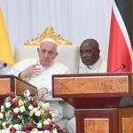 El Papa Francisco, en Yuba, en Sudán del Sur