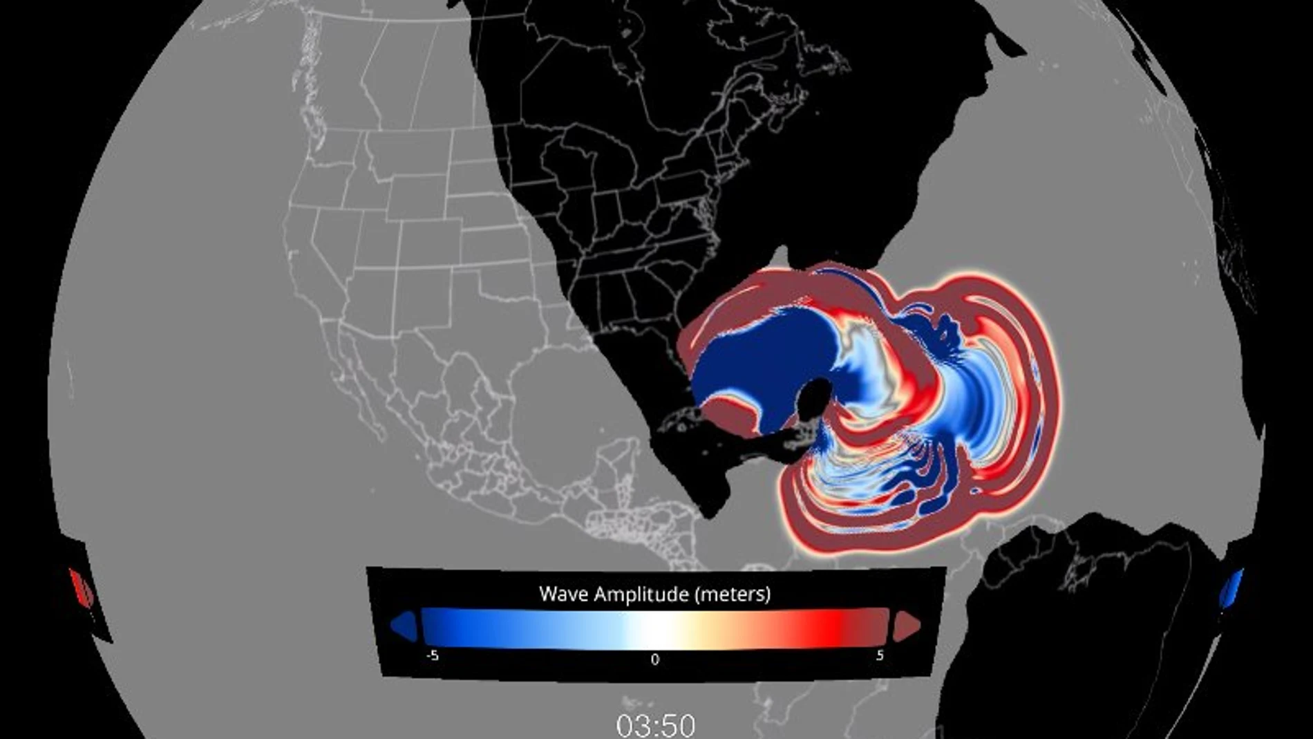 A los tres minutos, el tsunami había llegado a las costas de Sudamérica